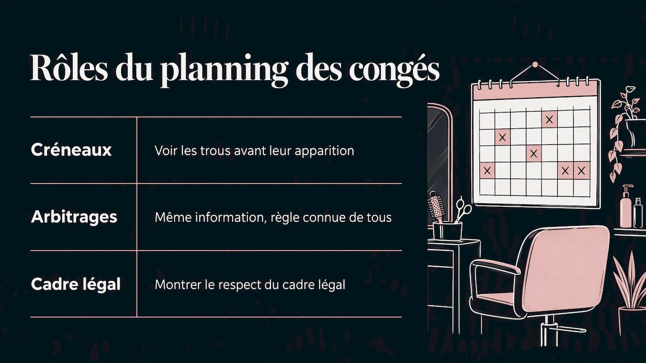 Pourquoi un planning des congés change la vie d'un salon — overview diagram